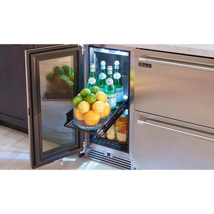 Perlick 15" Signature Series Indoor Refrigerator Stainless Steel Solid Door