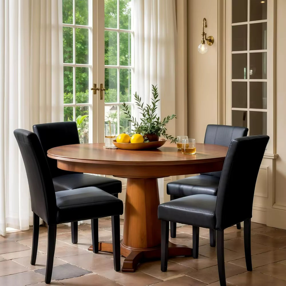 Dining Style Poker Table Chairs [set of 4]