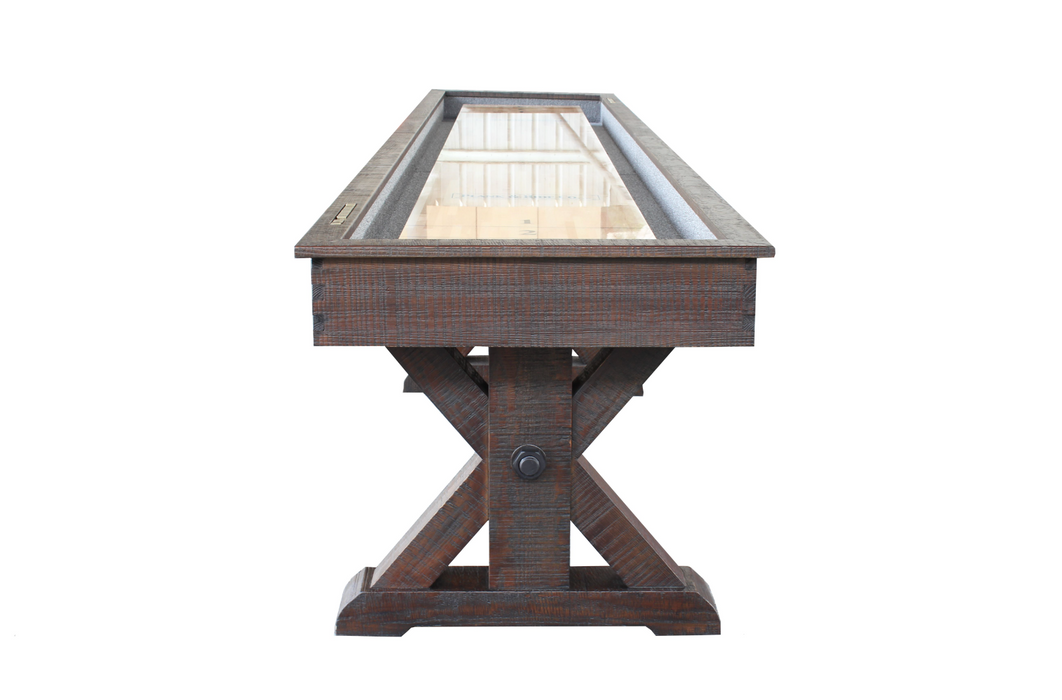 Plank & Hide Otis Shuffleboard Table 12' Smokehouse Fir