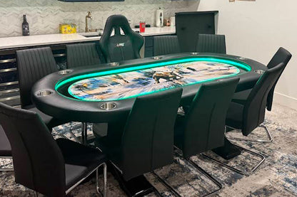 BBO Elite Alpha LED 10 Person Poker Table