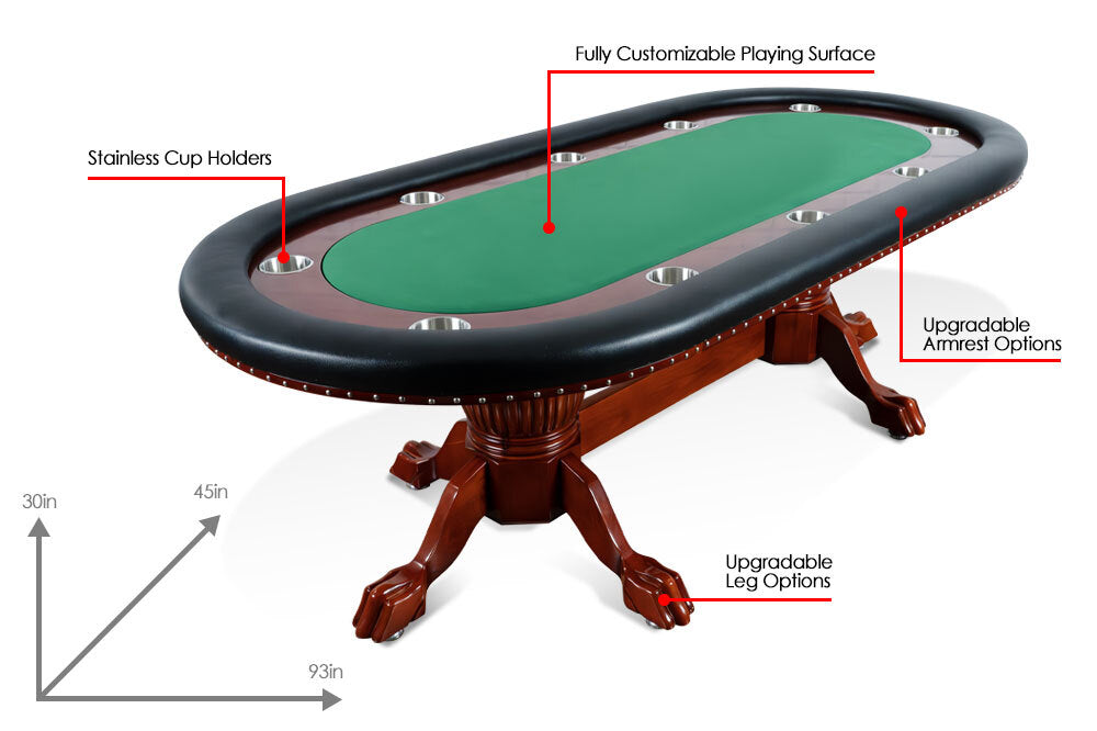 BBO Rockwell 10 Person Poker Table